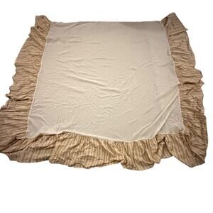 Chaps Ralph Lauren Riviera Queen King Size Bed Skirt Dust Ruffle 100% Cotton